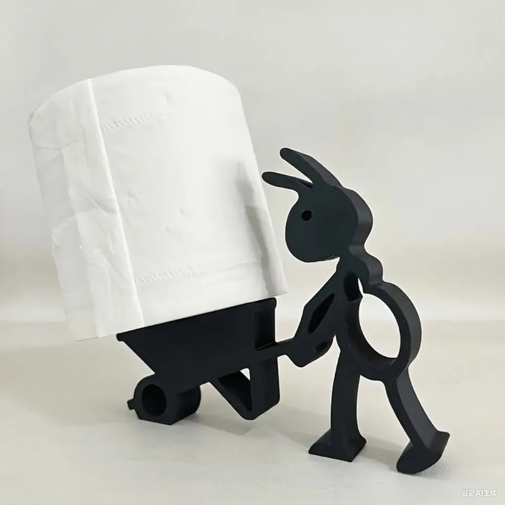 Tissue Hanger Toilet Paper Holder Bathroom Decor Cute Animal Style Minimalist Practical Paper Roll Organizer Holiday Gift