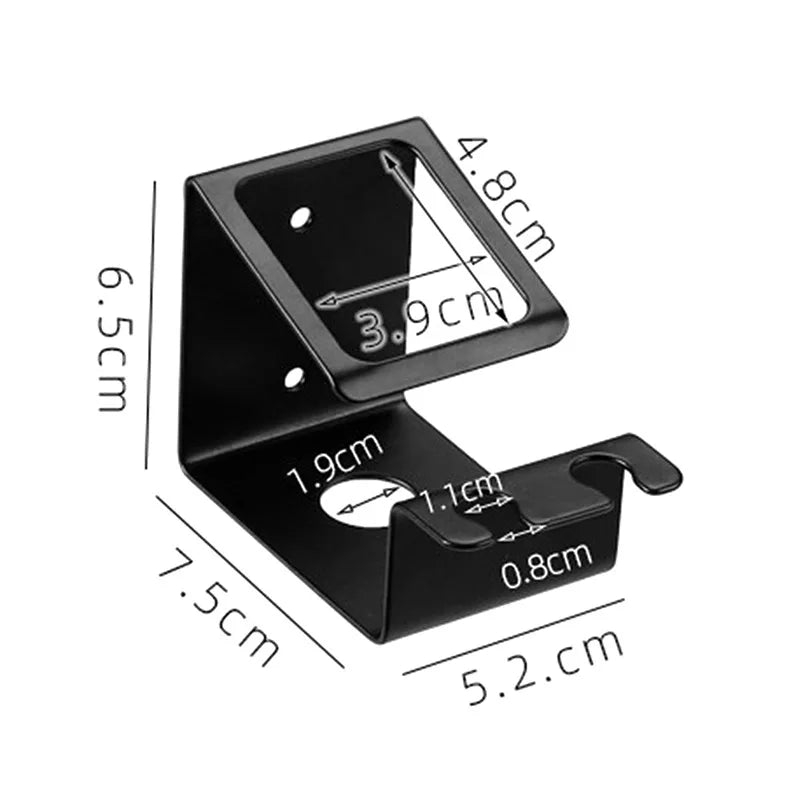 Self-adhesive Wall Mount Stainless Steel Toothbrush Holder Punch-free Toothpaste Organizer Mouthwash Cup Stand Bathroom Tools